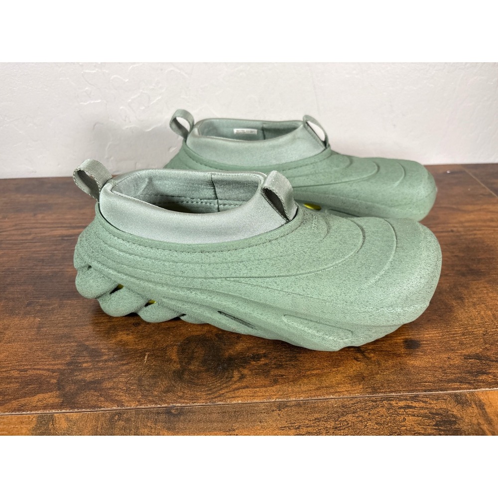 Crocs Echo Storm Tundra Green Slip On Sneakers 210047 Mens 10 Womens 12